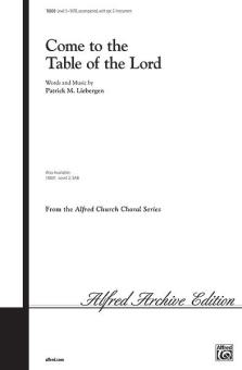 Come To The Table Of The Lord 