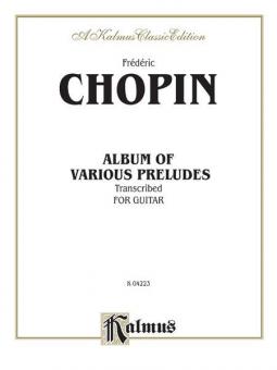 Various Preludes Transcribed For Guitar Standard