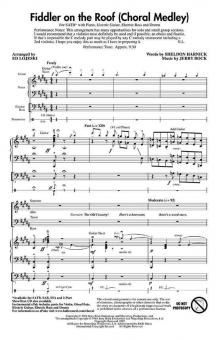 Fiddler On The Roof (Choral Medley) 