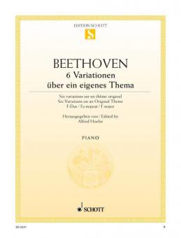 Six Variations F Major Op. 34 Standard