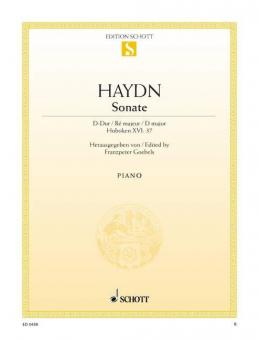 Sonata D major Hob. XVI:37 Standard