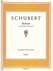 Menuett Op. 78 D 894 Standard