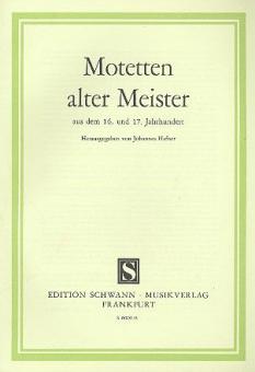 Old Masters of the Motet 