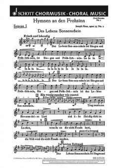 Hymnen an den Frohsinn op. 73 Nr. 1 Standard