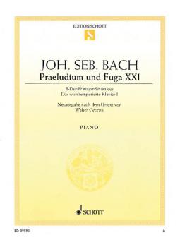 Prelude XXI and Fugue XXI B-Flat Major BWV 866 Standard