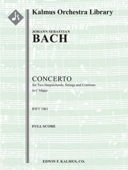 Concerto for 2 Harpsichords in C, BWV 1061 