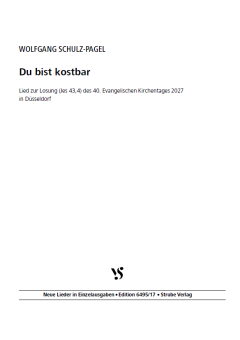 Du bist kostbar 