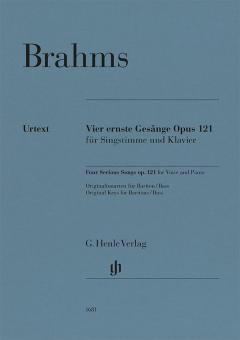 4 Serious Songs op. 121 