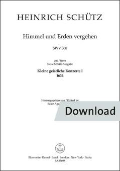 Himmel und Erden vergehen SWV 300 