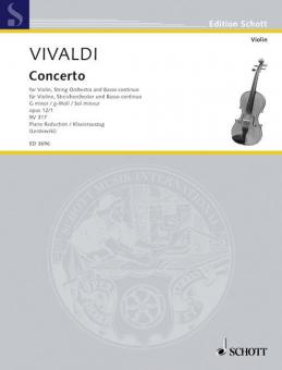Concerto G Minor Op. 12/1 RV 317 / PV 343 Standard