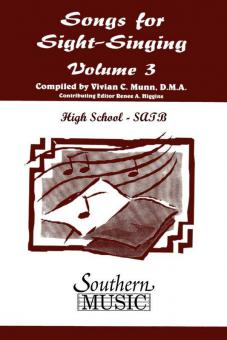 Songs For Sight Singing Vol.3 