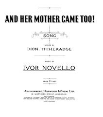And Her Mother Came Too! 