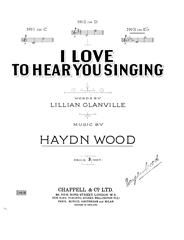 I Love To Hear You Singing 