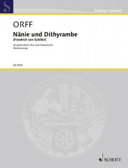 Nänie und Dithyrambe Standard