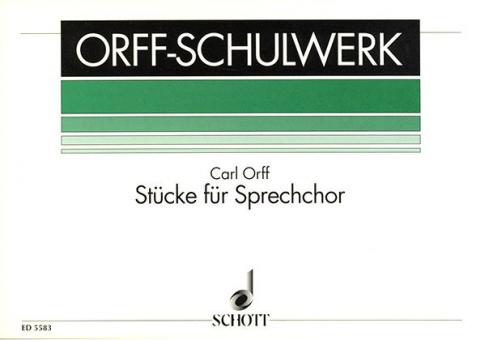 Pieces for Speaking Chorus Standard