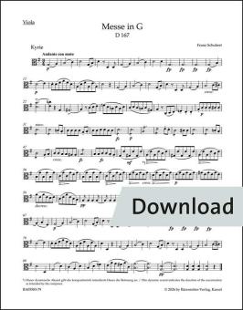 Mass in G major D 167 Download