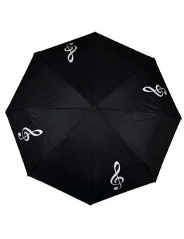 Mini umbrella g-clef black/white 