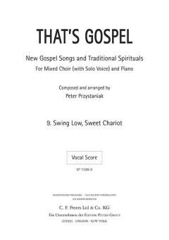That's Gospel: Nr. 9 Swing Low, Sweet Chariot 