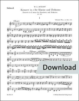 Konzert Nr. 24 c-Moll KV 491 Download