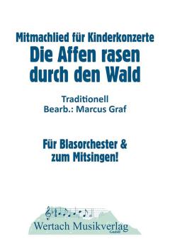 Die Affen rasen durch den Wald 