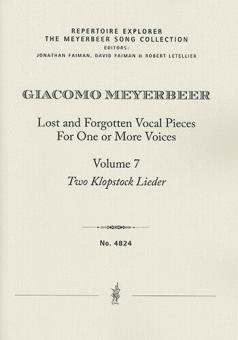 Lost and Forgotten Vocal Pieces 7: Three Klopstock Lieder 
