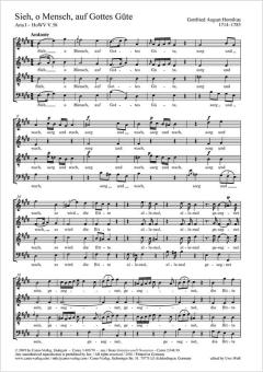 Sieh, oh Mensch, auf Gottes Güte HoWV V.58 Standard