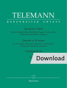 Quartett aus Tafelmusik 2 TWV 43:d 1 Download