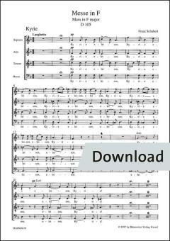 Mass in B flat major op. post. 141 D 324 Download