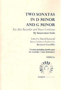 2 Sonatas for alto recorder and Bc 