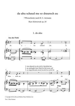da uhu schaud me so draurech au op. 20 