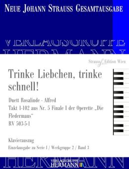 Die Fledermaus - Trinke Liebchen, trinke schnell ! (Nr. 5) 
