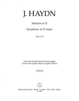 Symphony D major Hob. I:93 