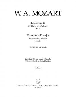 Konzert Nr. 5 D-Dur KV 175, Rondo D-Dur KV 382 