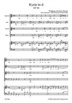 Kyrie in d-Moll KV 90 Standard