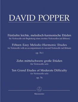 15 easy, melodic-harmonic etudes for violoncello op. 76 Standard