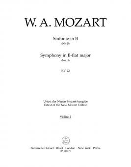 Sinfonie Nr. 5 B-Dur KV 22 
