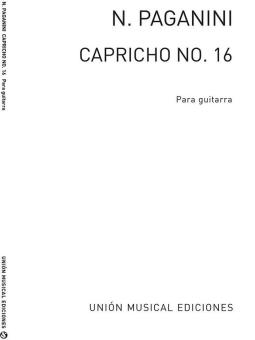 Caprice No.16 For Guitar 