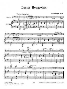 Hungarian Dance No. 3 In A 