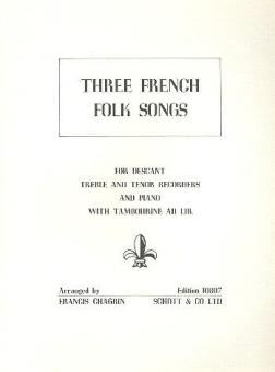 Three French Folk Songs 