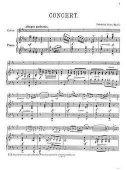 Concerto Op. 15 Violin/Strings 