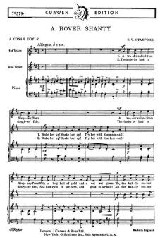 Stanford, Cv A Rover Shanty 2-Part/Piano 