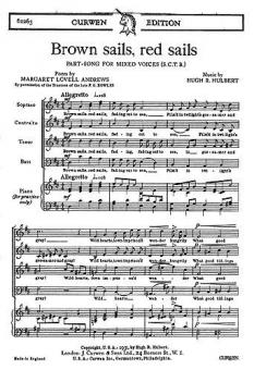Hulbert Brown Sails, Red Sails SATB 