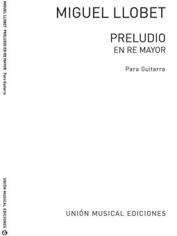 Preludio En Re Mayor D Major For Guitar 