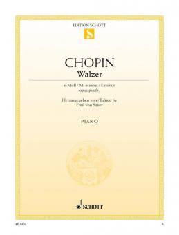 Waltz E Minor Op. Posth. Standard