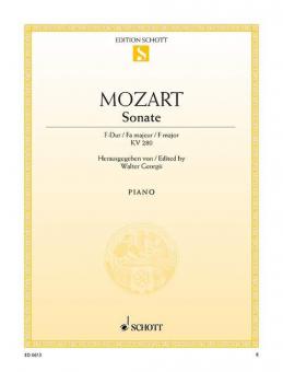 Sonata F Major K.280 Standard