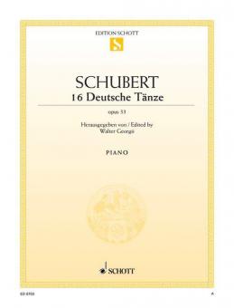 16 German Dances Op. 33 D 783 Standard