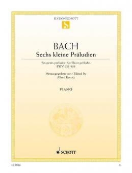 Six Short Preludes BWV 933-938 Standard