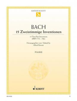 15 Two-Part Inventions BWV 772-786 Standard