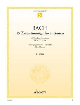 15 Two-Part Inventions BWV 772-786 Standard