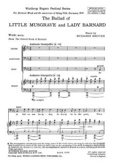 The Ballad Of Little Musgrave And Lady Barnard 